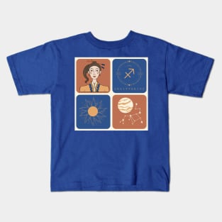 Sagittarius Constellation: Adventure And Wisdom | Astrology Art Kids T-Shirt